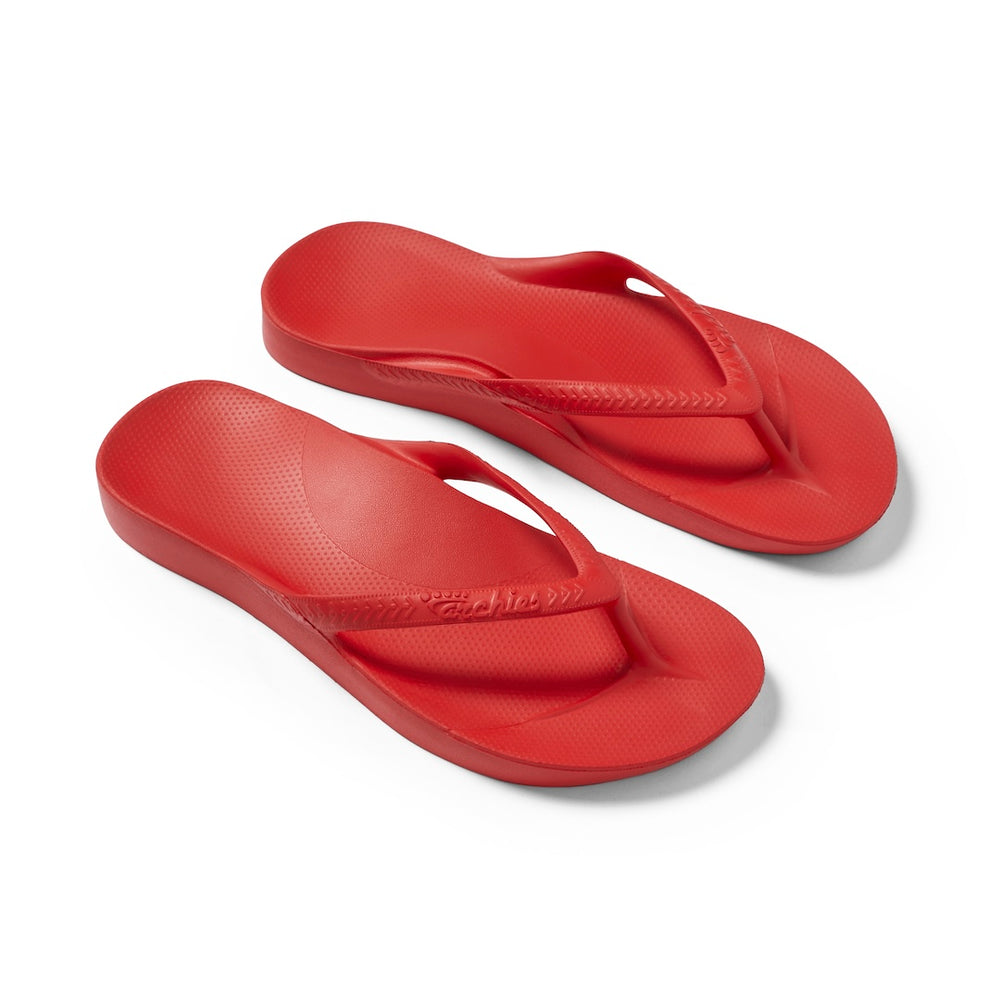  Arch Support Flip Flops - Classic - Chilli Red 
