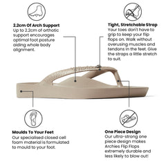Archies Flip Flops – Kristall – Taupe