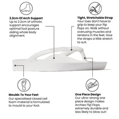 Archies Flip Flops – Classic – Weiß