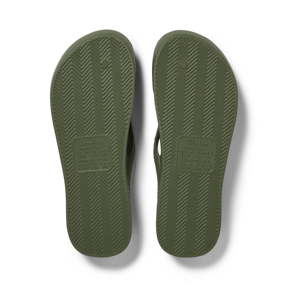  Archies Flip Flops – Classic – Olive 